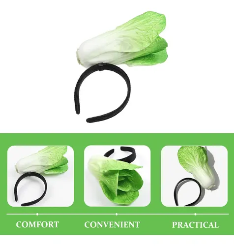 Divertido Accesorio Para El Pelo Con Diadema Vegetal &qa
