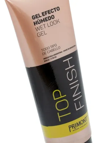 Primont Top Finish Gel Efecto Húmedo Fijación Peinado Pelo
