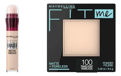 Corrector Y Polvo Compacto Matificado Maybelline