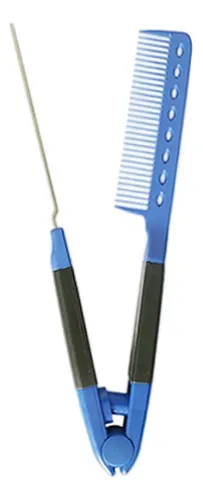 Peine Alisador De Cabello, Plegable, Liso, Para Color Azul O