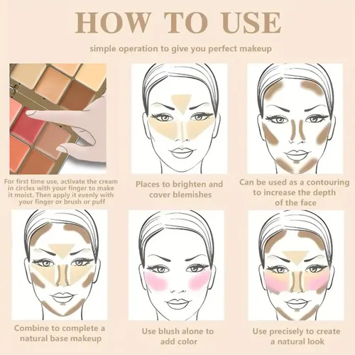 Paleta De Rubor Y Corrector Corrector Y Rubor De Blush Natur