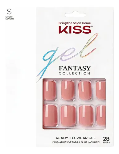 Uñas Postizas Bliss | Kiss Gel Fantasy Glue-on Reutilizables