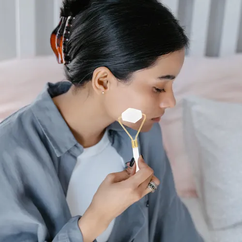 Zxd Rodillo Terapéutico Facial Masajeador Y Gua Sha