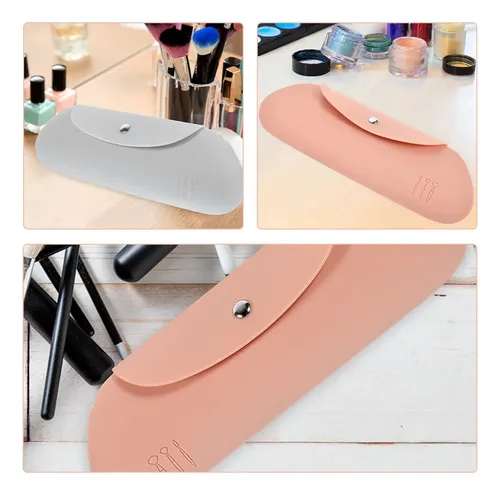 Bolsa De Silicona Para Brochas De Maquillaje, 2 Unidades, Bo