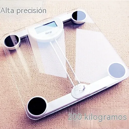 Báscula Digital De Baño Alta Precisión 200kg Resistente