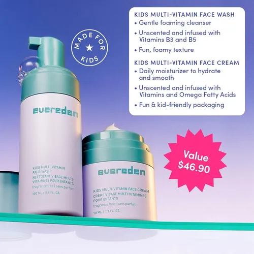 Evereden Set Infantil Sin Perfume: Limpiador