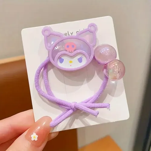 Set De 4 Coleteros Sanrio, Elásticos Y Suaves Para El Cabell