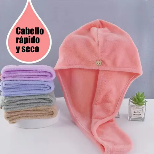 A Toalla De 5 Gorras, Turbante, De Secado Rápido For El L
