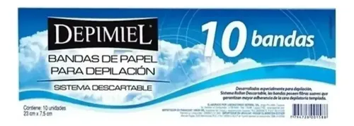 Bandas Depilatorias Depimiel Sistema Descartable X10