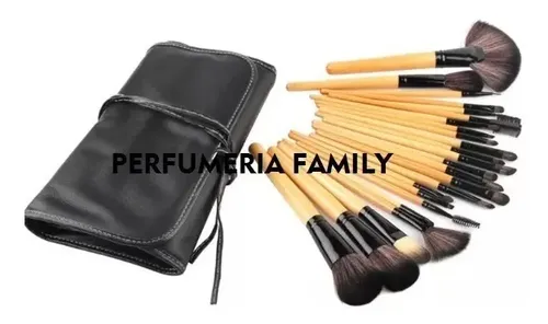 Kit 24 Brochas Y Pinceles De Maquillaje Profesional Estuche