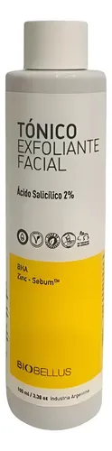 Tonico Exfoliante Facial Con Acido Salicílico Biobellus
