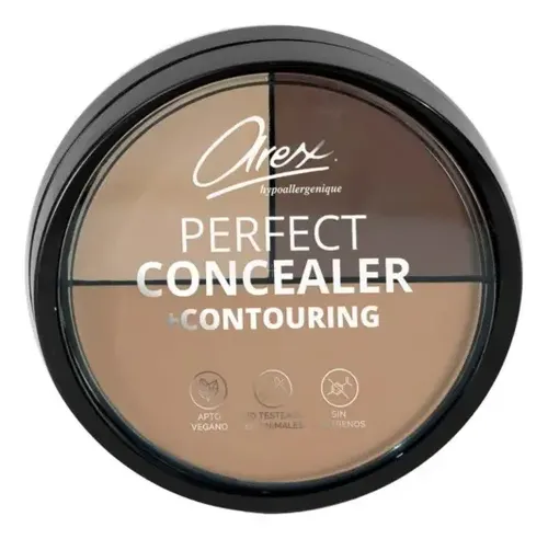 Corrector Arex Perfect Concealer para Ojeras y Contorno Trio con Acabado Natural