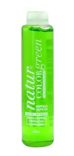 Ampolla Natur Color Green Nutri Repair Argan Keratina X13ml