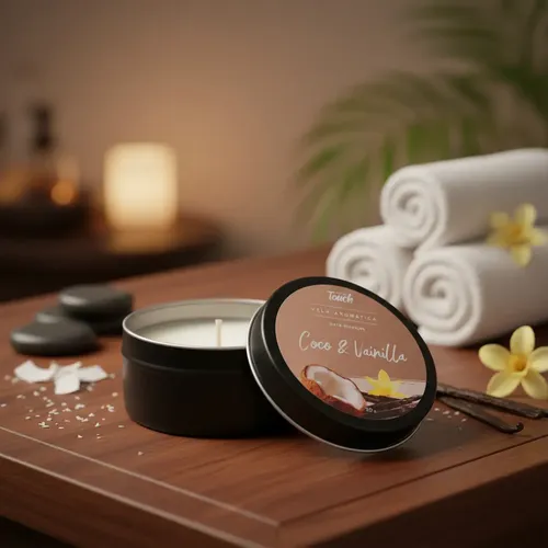 Velas Para Masajes Aromaticos Different Touch 30g Fragancia Coco Vainilla Tipo De Envase Lata