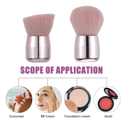 Polvo Suelto En Forma De Hongo Para Colorete Facial Líquido,