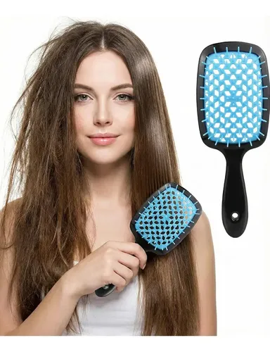 //hair Detangling Brush, Wide Ergonomic Handle And C//
