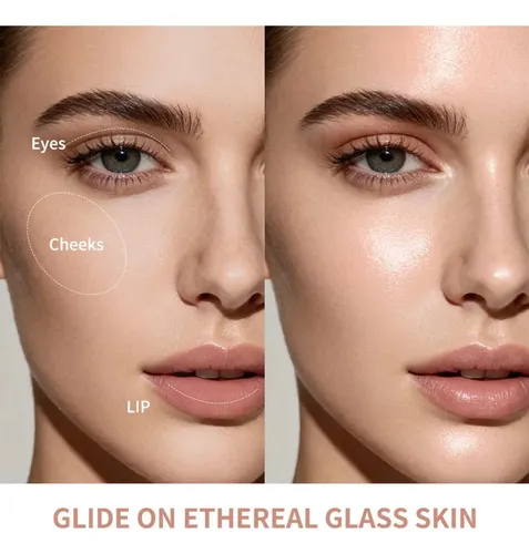 Highlighter En Barra: Brillo Glassy Duradero Y No Pegajoso
