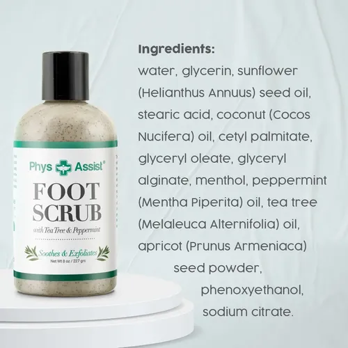 Exfoliante Para Pies Physassist®, Botella De 8 Onzas