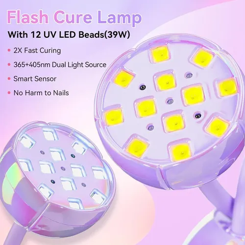 Lámpara Uv/led Makartt Para Uñas Glazed Purple