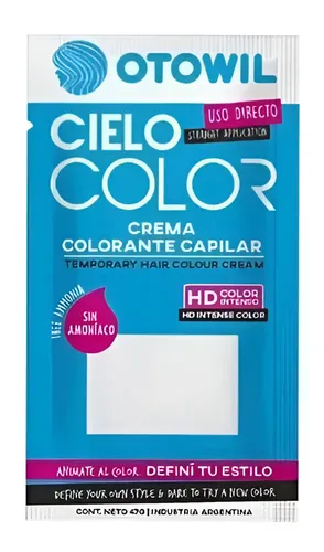 Tintura Semipermanente Otowil Cielo Color Azul Francia para Cabello