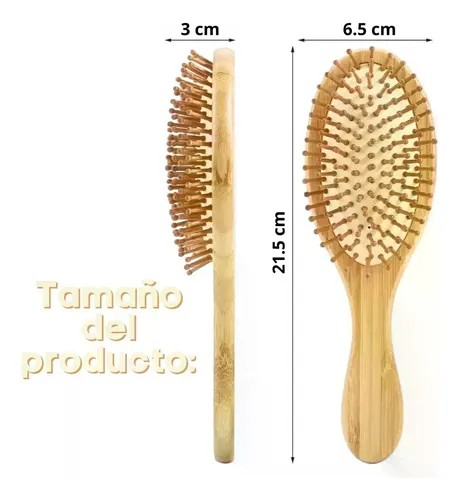 Cepillo Ecológico De Madera De Bambú Natural De 1 Pieza U