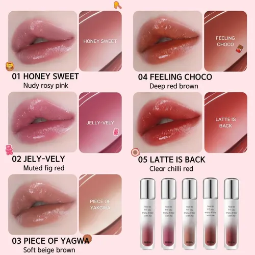 Tinte Labial Bbia Water Fit Tint 04 Feeling Choco, Tono