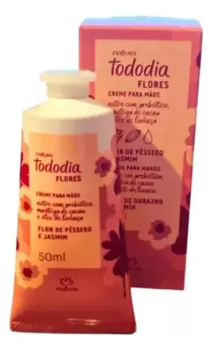 Crema De Manos Flor De Durazno Y Jasmin Tododia Natura 50ml