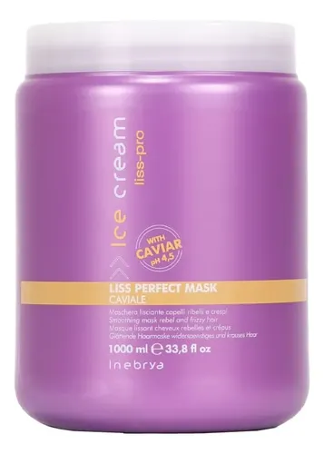 Mascarilla Suavizante Para El Cabello Inebrya Ice Cream Liss