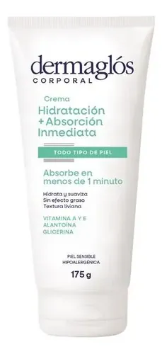 Dermaglos Crema Corporal Hidratación Inmediata X175gr Fragancia Neutra
