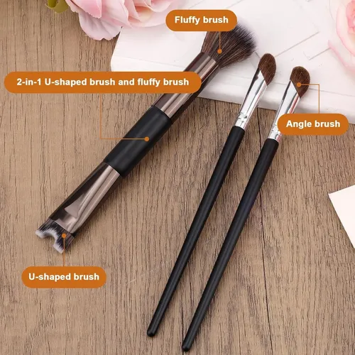 Juego De 3 Pinceles De Maquillaje Boxob Para Contorno Facial