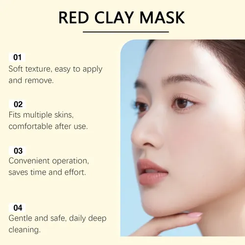 Mascarilla De Arcilla Roja Hoygi Para Limpieza E Hidratación