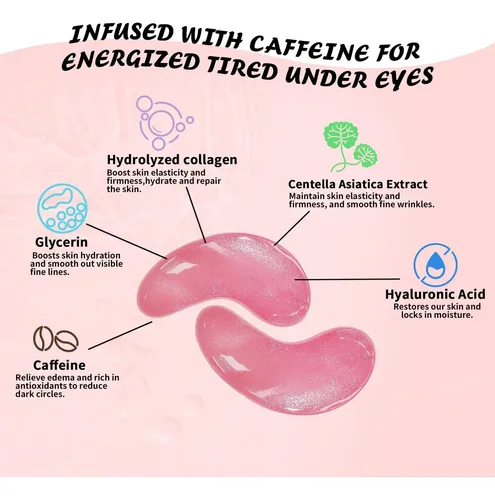 Parches Para Ojos Maskiss Con Cafeína 25 Pares Antiojeras