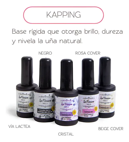 Esmalte Gel Uv Kapping Nivelador Baño De Gel Uñas Esculpidas