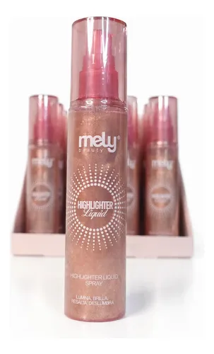 Iluminador Líquido Mely Spray Highlighter Glow Brillo Facial