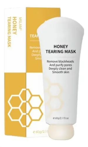 Aj 1×máscara Desgarradora Miel, Máscara Exfoliante, Piel