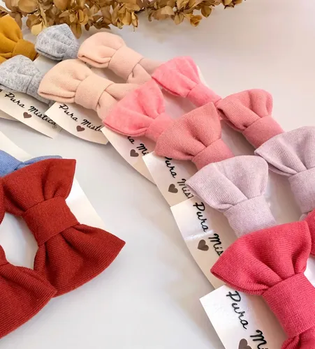 Hermosos! Pack De 12 Pares De Moñitos Colores A Elección.