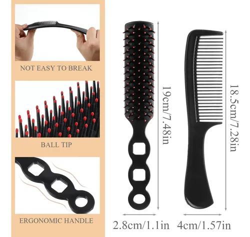 Set De 48 Piezas: Peines Y Cepillos Para El Cabello
