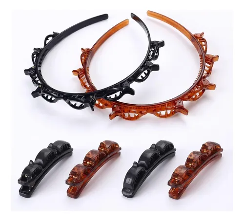 Hair Clip Headbands For Women, Styling Headband With Clips