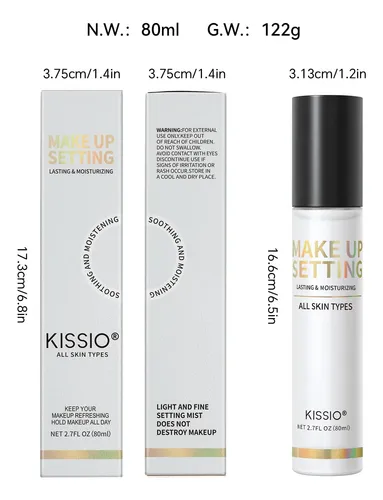 Kissio Spray Fijador Maquillaje 80 Ml