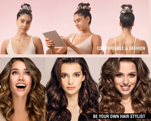 Rulos Para Cabello Sin Calor Satinados, Rizador Flexible