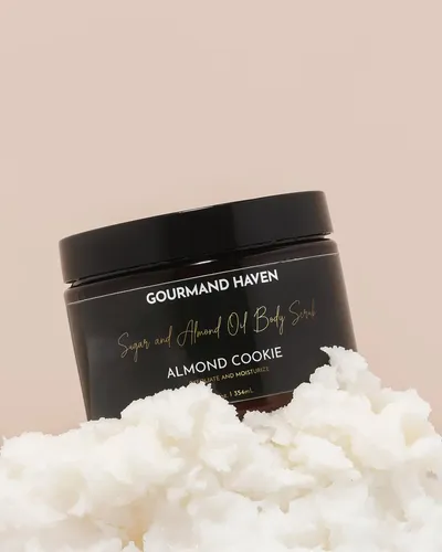 Exfoliante Corporal Gourmand Haven Azúcar Almendra 355ml
