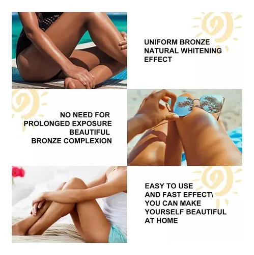 Crema Bronceadora Beach Sun De 2 Piezas