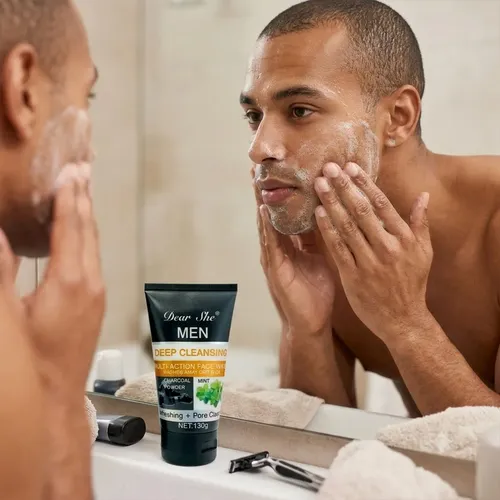 Limpiador Facial Carbón Menta Hombre Control Grasa 130g
