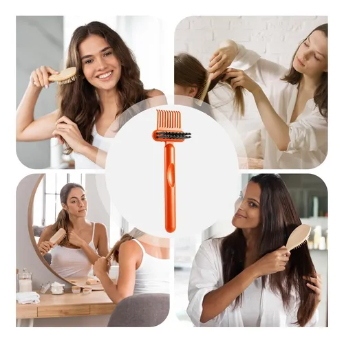X13| Limpiador De Cepillos For El Cabello 2 En 1, Cepillo