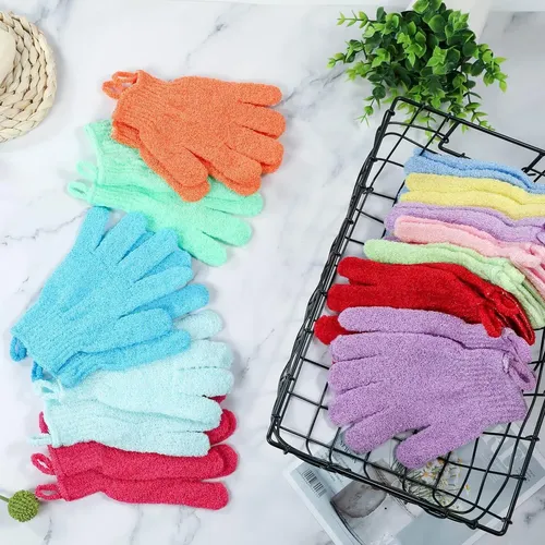 Guantes Exfoliantes Cvndkn 24 Pares Con Lazo Para Ducha