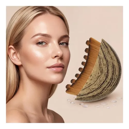 Cepillo For Contorno Facial, Se Adapta A Nariz Y Mejillas,