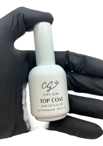Top Coat City Girl 30ml Semipermanente Uv Profesional Transparente