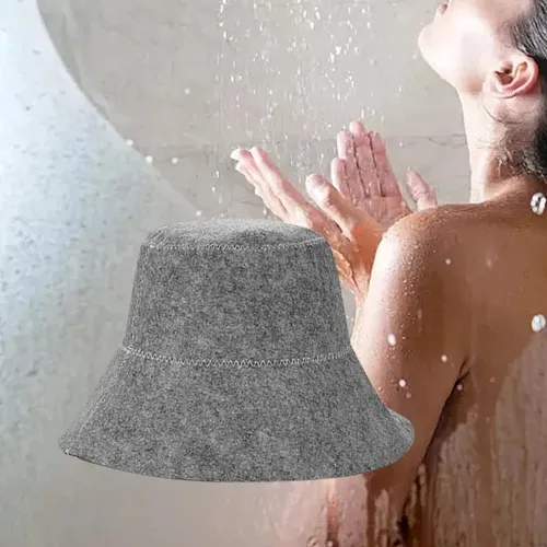 Gorro De Baño De Fieltro Transpirable Para Sauna, Protección