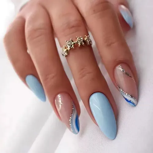 Uñas Postizas Adhesivas Gel Almendra 144 Pzas