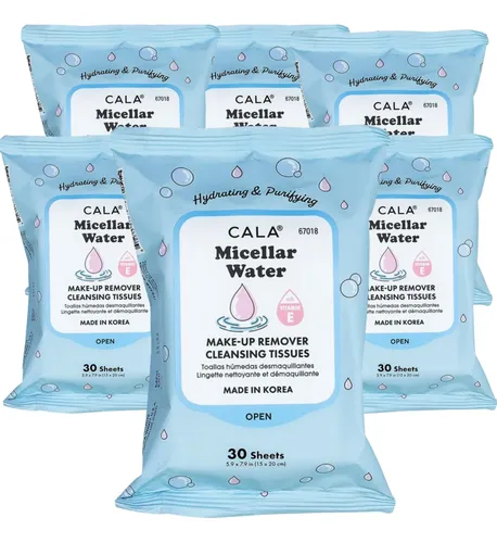 Toallitas Desmaquillantes Cala, Agua Micelar, 30 Láminas